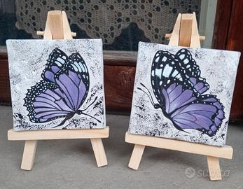 Mini tele dipinte a mano