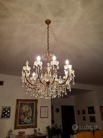 Lampadario cristalli di boemia