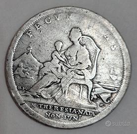 RARA Piastra d'Argento 1772 - "Fecunditas" Napoli 