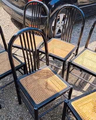 Sedia legno paglia