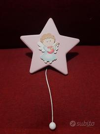 Carillon in legno forma di stella Angioletto