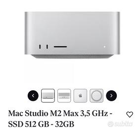 Mac Studio M2-Max 3,5 GHz-SSD 512 GB-32 GB -