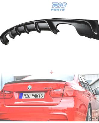 DIFFUSORE BMW F30 F31 LOOK M PERFORMANCE DOPPIA US
