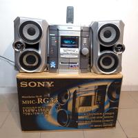 Stereo Sony MHC-RG33 anni 2000, 3cd + musicassette