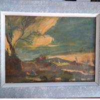 Quadro trovato in cantina con cornice vintage