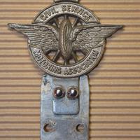 Vintage Car badge CIVIL SERV. MOTOR. ASS. anni '50