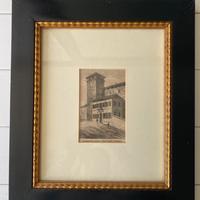 Coppia  di disegni  con importanti cornici