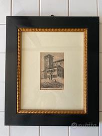 Coppia  di disegni  con importanti cornici