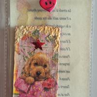 Calamita frigo vintage cucciolo Handmade 