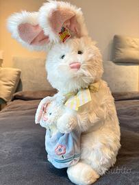 Coniglietto di peluche con mini coniglietto 🐰