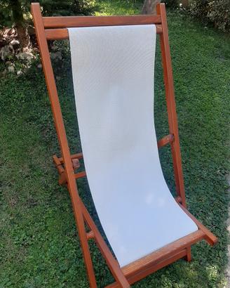 sdraio da giardino in legno d'acacia