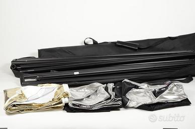 CALUMET 2 Telai allum. 100x180+teli+sostegni+sacca