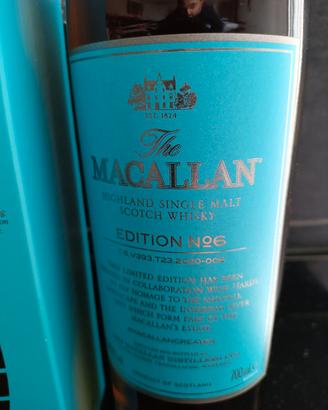 macallan whisky n.6 edizione limitata