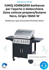 Barbecue a gas