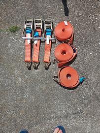 Set 3 Cinghie a Cricchetto Professionali 8.5mt - N