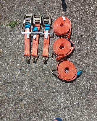 Set 3 Cinghie a Cricchetto Professionali 8.5mt - N