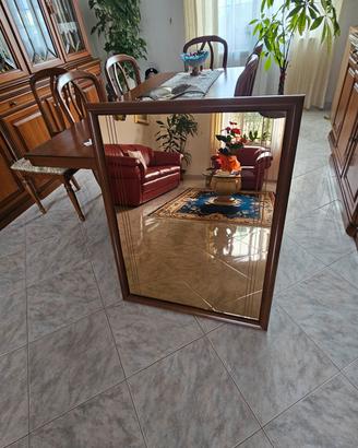 Specchio da parete in vero legno – ottime condizio