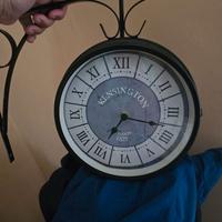 Orologio stile ferrovia doppia faccia funzionante