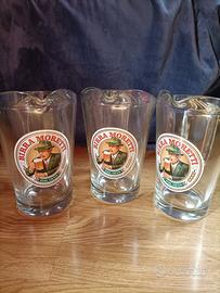 Tre caraffe vetro 1.5 l marchio Moretti