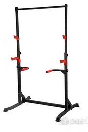 Panca, palestra, pesi bumber, vogatore, rack