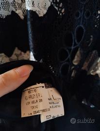 Abito elegante in pizzo smanicato