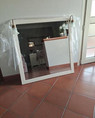 Specchio Bagno NUOVO con Cornice e Appliq