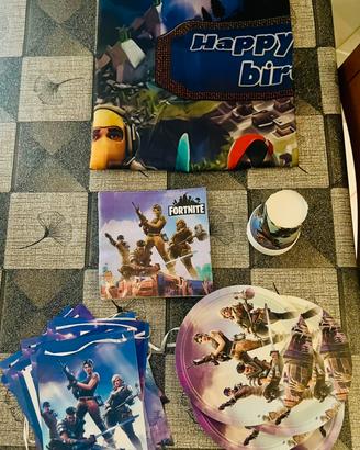 Kit Compleanno a tema Fortnite