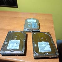 LOTTO DI 3 HARD DISK VINTAGE VARI BRAND 