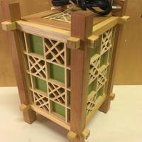 Lampada stile shoji giapponese