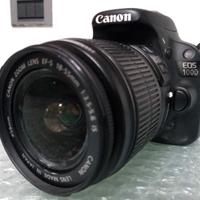 Canon reflex eos 100D+ lente 18-55 IS stabilizzato