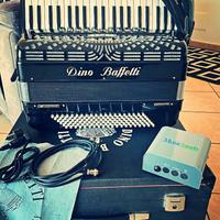 Fisarmonica super musette midi e microfoni