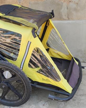 Carrello rimorchio bici per bambini o animali