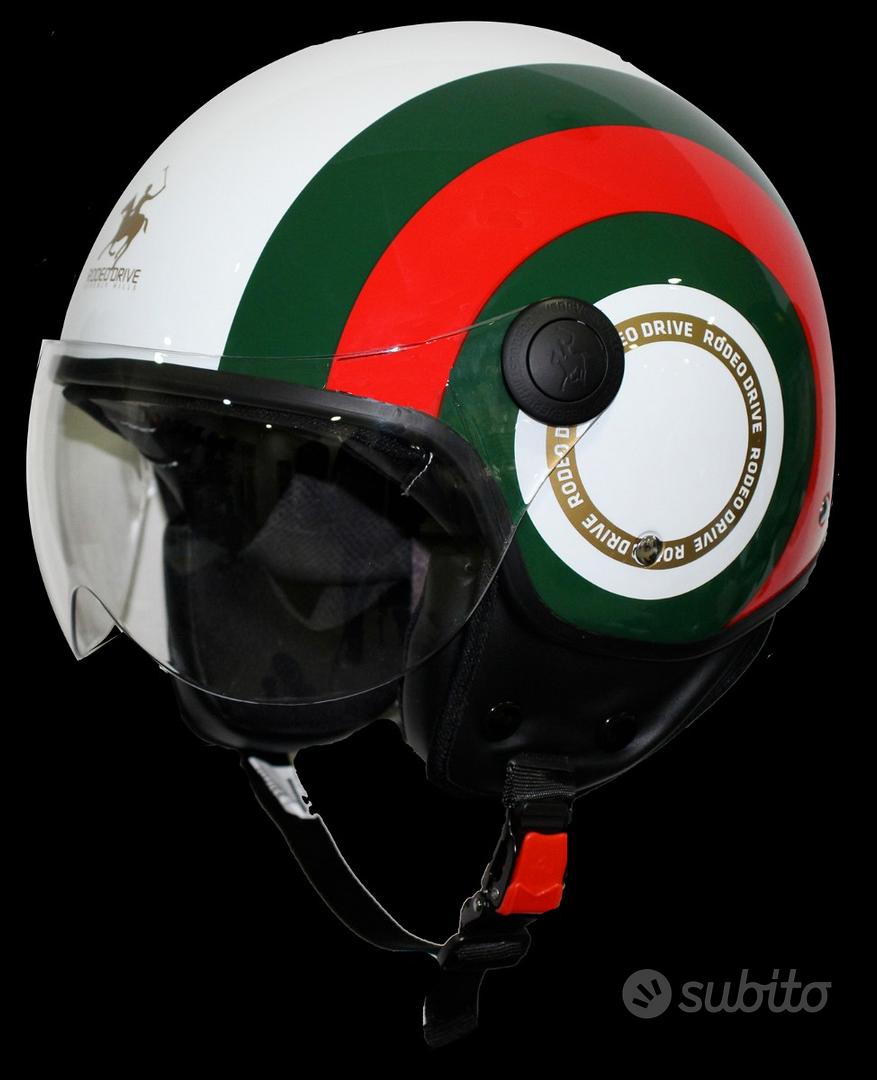 Subito - LE MOTO DI SCAGLIONE SAS - Casco scooter moto rodeo drive  bianco/rosso/verde - Accessori Moto In vendita a Palermo