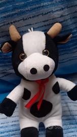 peluche mucca con fiocco