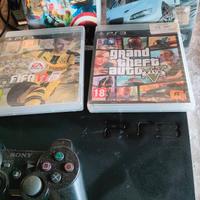 PS3 Slim NON FUNZIONANTE + 4 Giochi e Joypad 