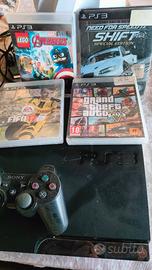 PS3 Slim NON FUNZIONANTE + 4 Giochi e Joypad 