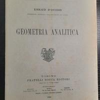 Libro Geometria Analitica  Enrico D'Ovidio