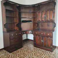 libreria antica in legno