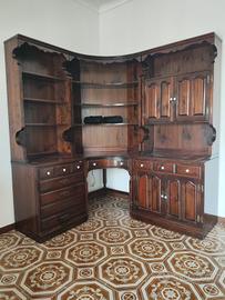 libreria antica in legno