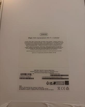 Apple ipad (10th generation) wi-fi+ cellular