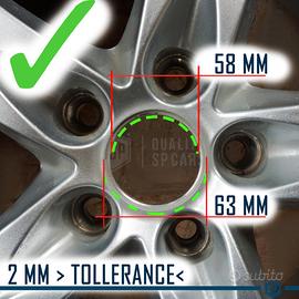 Subito - RT ITALIA CARS - TAPPI COPRIMOZZO 63MM FIBRA DI CARBONIO PER Cerchi  - Accessori Auto In vendita a Bari