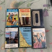 Lotto 6 Musicassette Vintage - Folklore Italiano