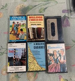 Lotto 6 Musicassette Vintage - Folklore Italiano