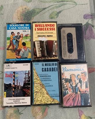 Lotto 6 Musicassette Vintage - Folklore Italiano