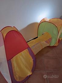 Tende  tunnel multicolori per bambini