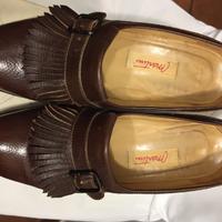 Scarpe donna, fibia e frange. 37,5