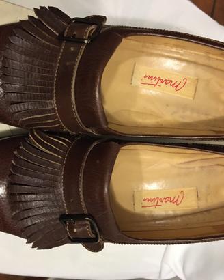 Scarpe donna, fibia e frange. 37,5