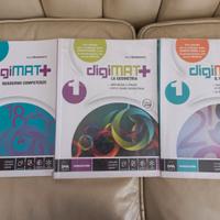 Libri ''Digimat+ 1'' e due quaderni competenze 1