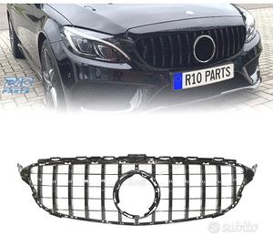 GRIGLIA MERCEDES W205 19- LOOK AMG GT NERO