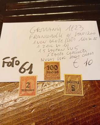 Germania francobolli 3 parte